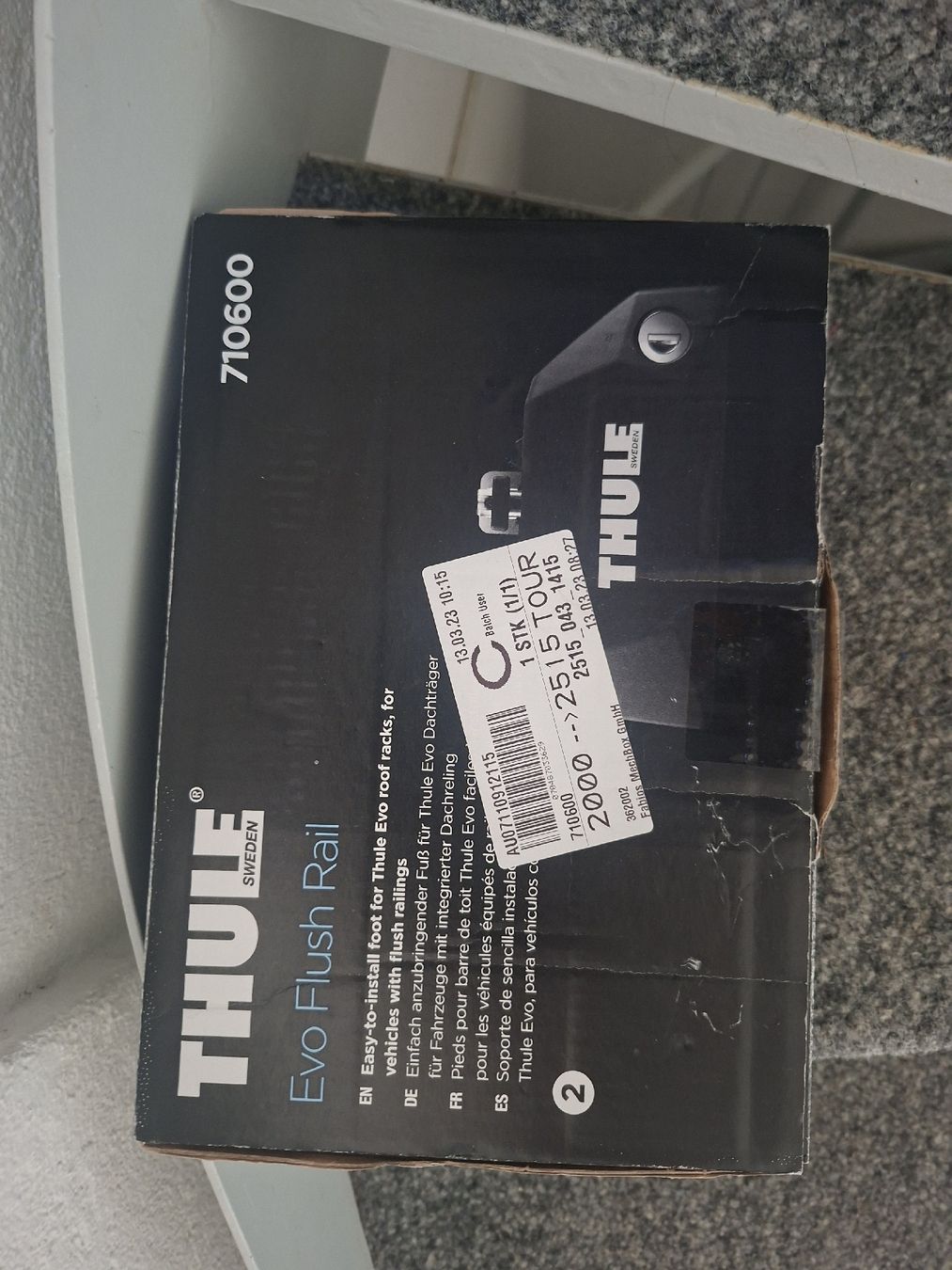 Thule Dachträger: Thule Evo Flush Rail 710600 Dachträgerfuss – Gebraucht aus Watt von MG_Products