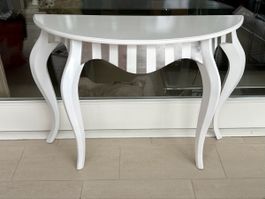 Eleganter halbrunder Konsolentisch  Barock Stil/Mutoni Möbel