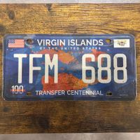  🇺🇸 U.S. Autoschild, Virgin Islands TFM 688 - ORIGINAL 