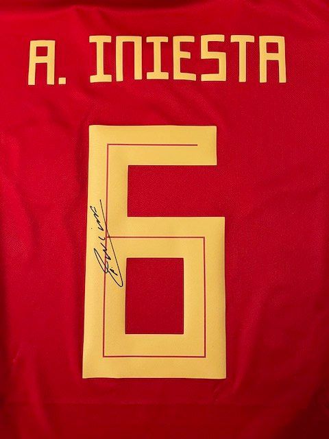 Autogramme: Maglia Spagna Iniesta Autografata  + COA – Neu (gemäss Beschreibung) aus S. Pietro von SORETOLO