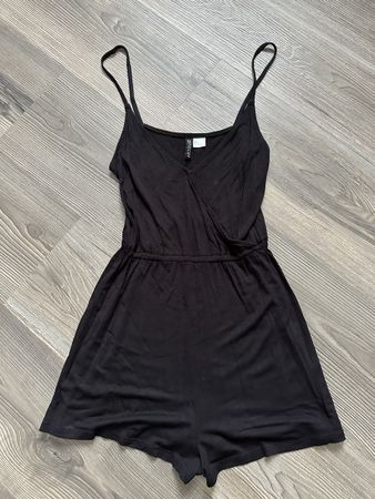 Schwarzer H&M Sommer Jumpsuit Gr. 32