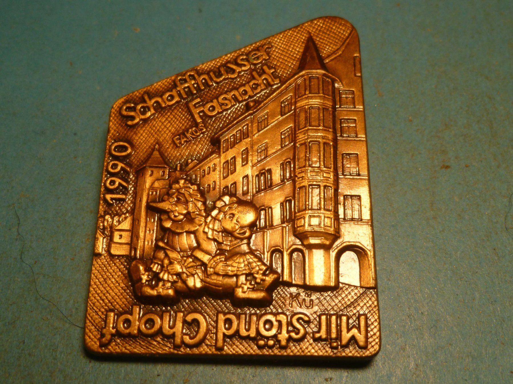 Plaketten & Abzeichen: SCHAFFHAUSEN 1990 BRONZE – Gebraucht aus Ried (Muotathal) von Mandarin02