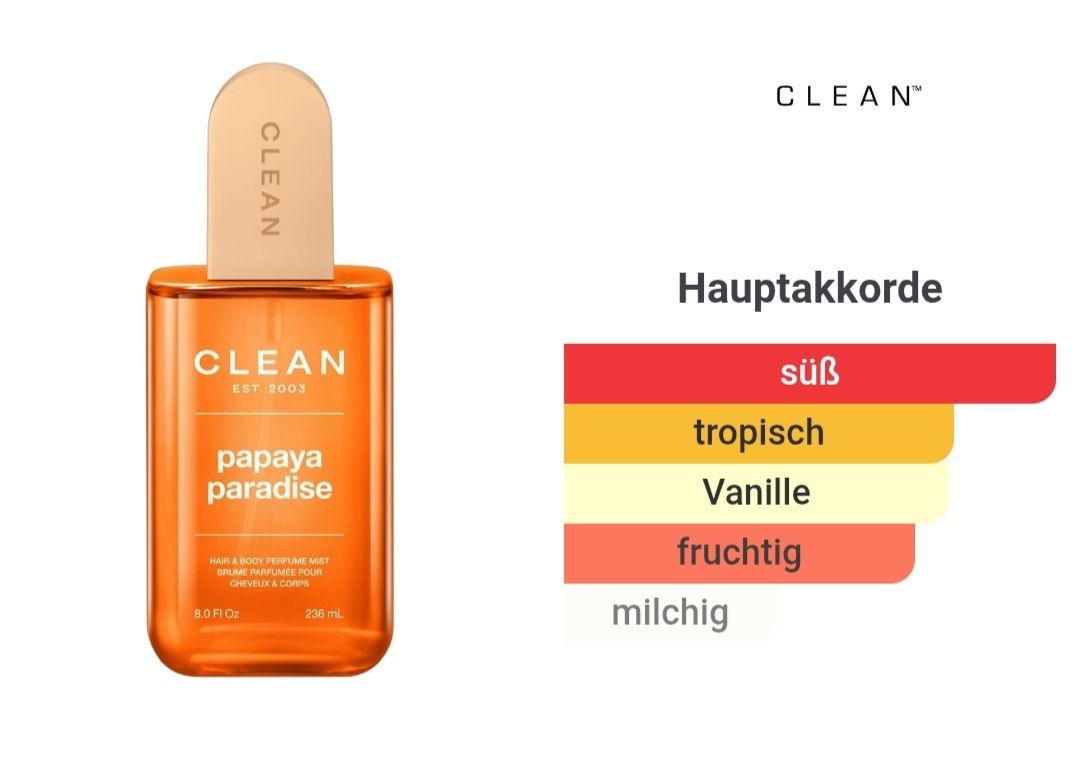 Clean Parfum & Eau de Toilette: CLEAN EST.2003 Papaya Paradise – Gebraucht aus Winterthur von Je. 5