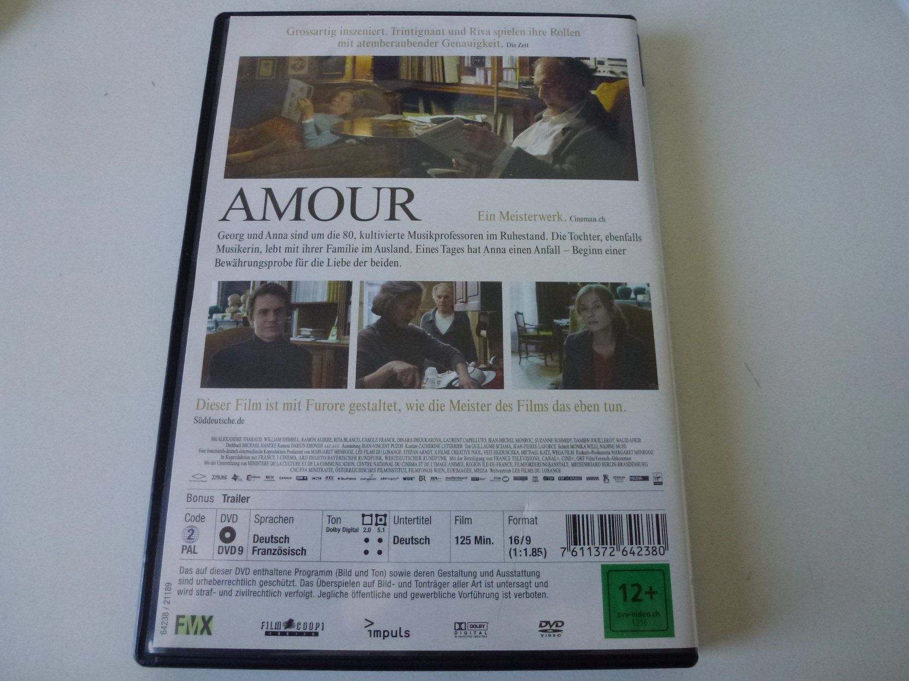Tutti i DVDs: Amour (DVD) – Nuovo (secondo la descrizione) da Bern venduto da Frebo 1