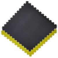 Kampfsportmatten / Schwarz-Gelb / 2 cm (10 Stück = 10 m2)