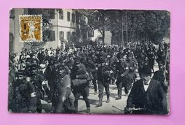 Grenzbereztung - Französiche Soldaten begleitet zur Grenze