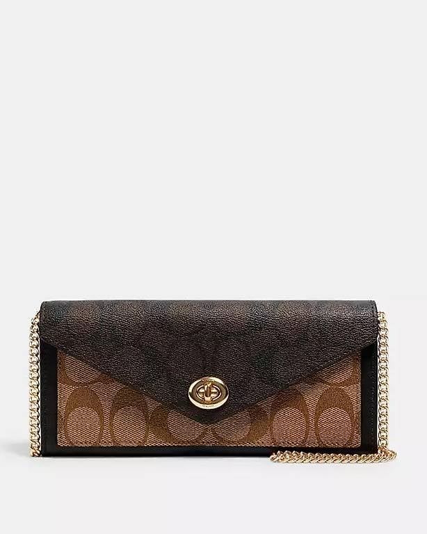 Portamonete: Coach Slim Evenlope Wallet with Chain – Usato da Uster venduto da cynale