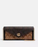 Coach Slim Evenlope Wallet with Chain