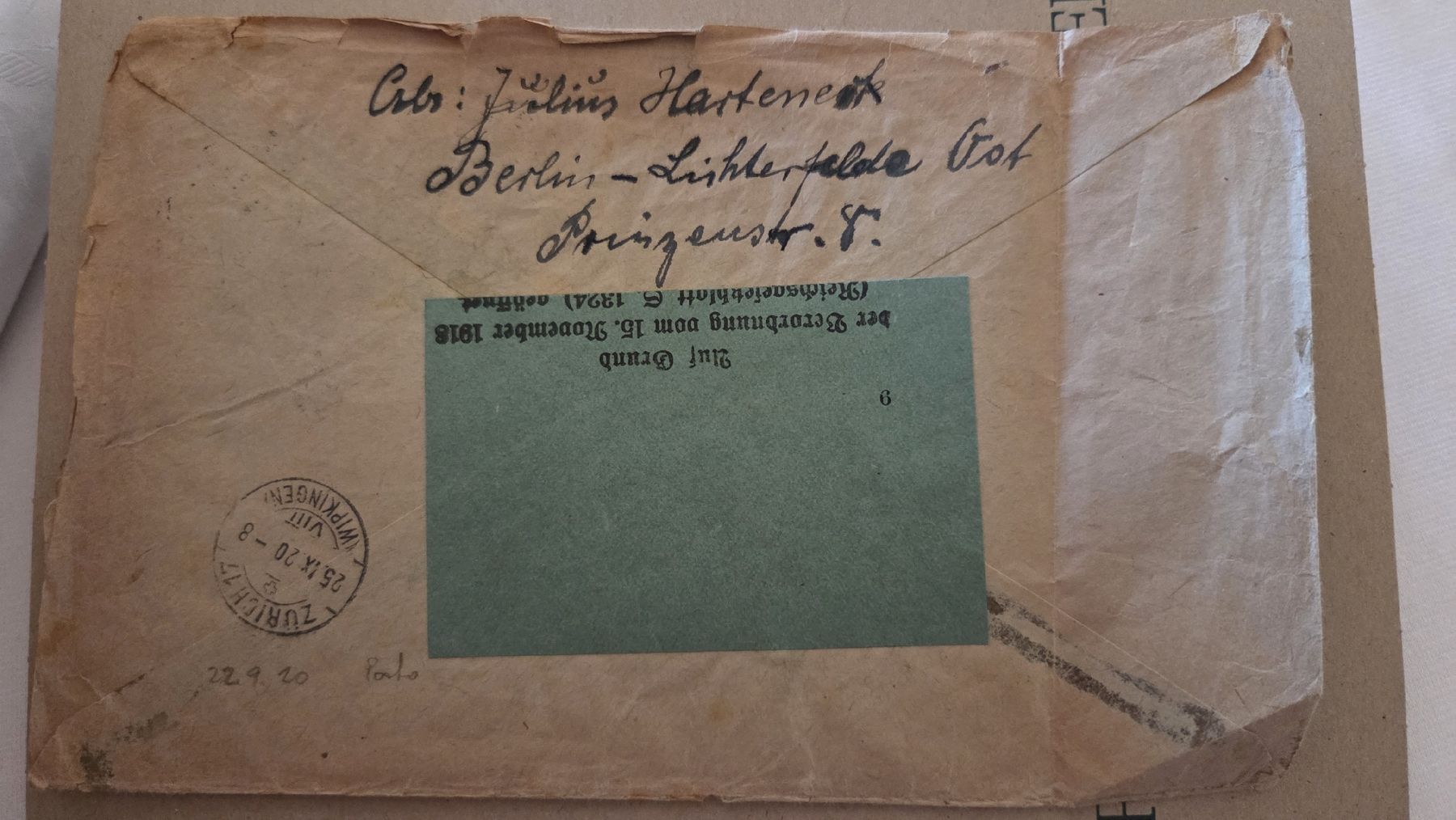 Tutti i francobolli: 1920 Einschreiben Brief Deutsches Reich – Usato da Arni AG venduto da Moth68 1