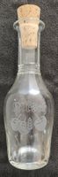 Glasflasche mit Korkzapfen "Gravur und Bild Kirsch"