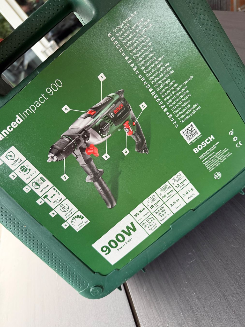 Bosch Trapani: Bosch AdvancedImpact 900 Schlagbohrer + Bohrer – Usato da Walenstadt venduto da mdr_jl6h 2