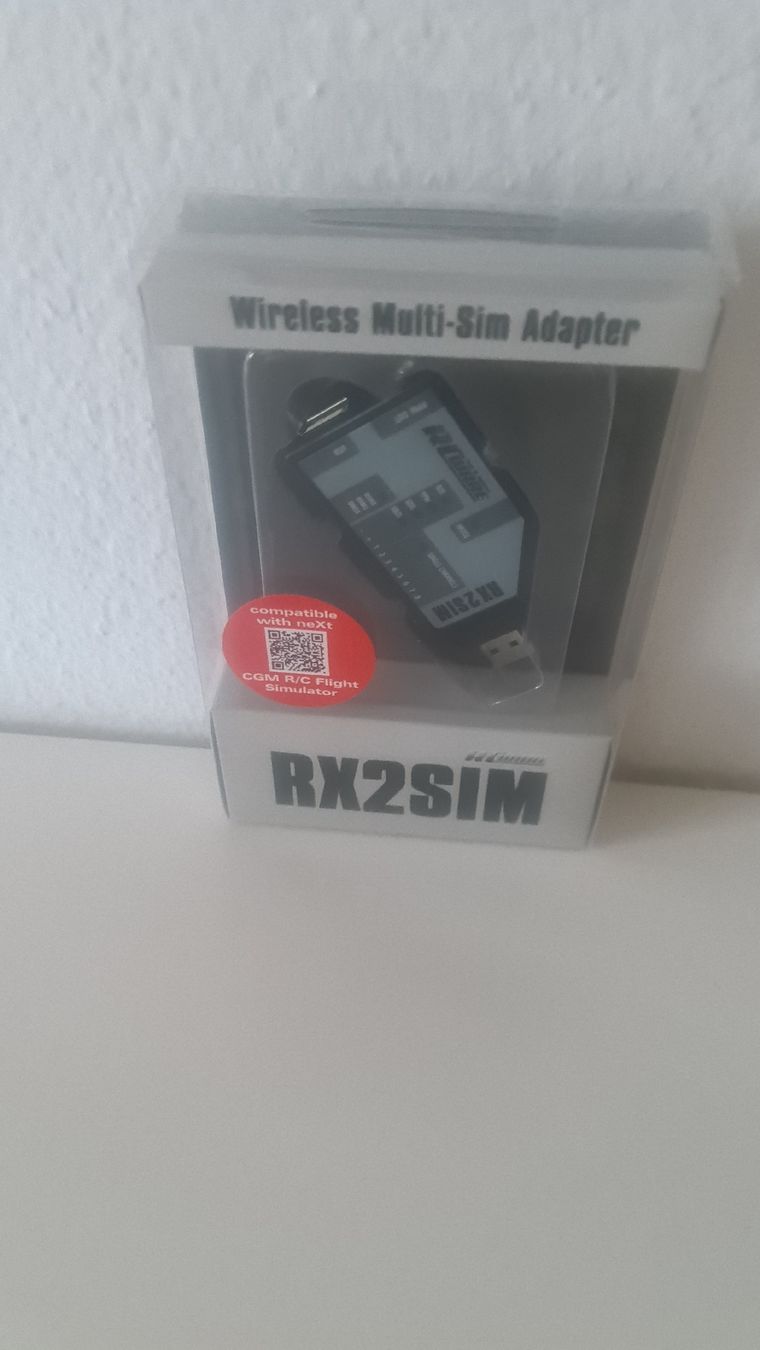 Modellismo RC: RX2SIM flugsimulator adapter neu – Nuovo e nell'imballaggio originale da Trimbach venduto da Display