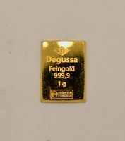 Goldbarren Degussa Feingold 999,9 1g CombiBar Segment