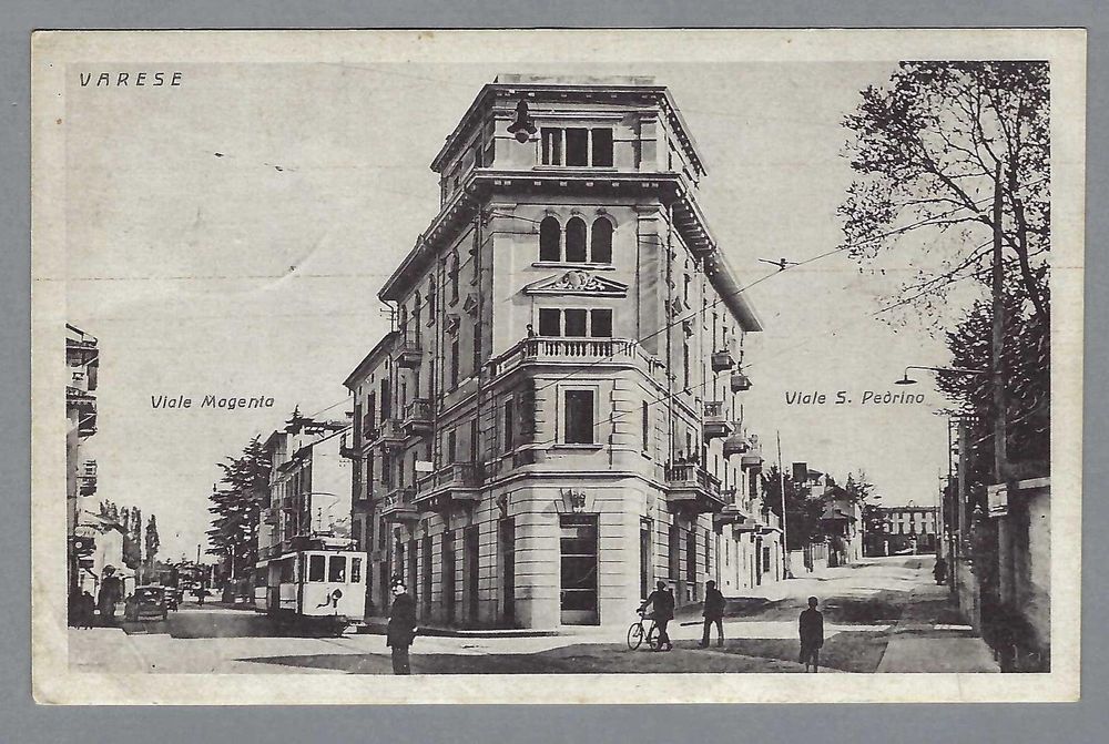 1945, VARESE VIALE MAGENTA MIT TRAM, BELEBT, SCHÖN! Kaufen auf Ricardo