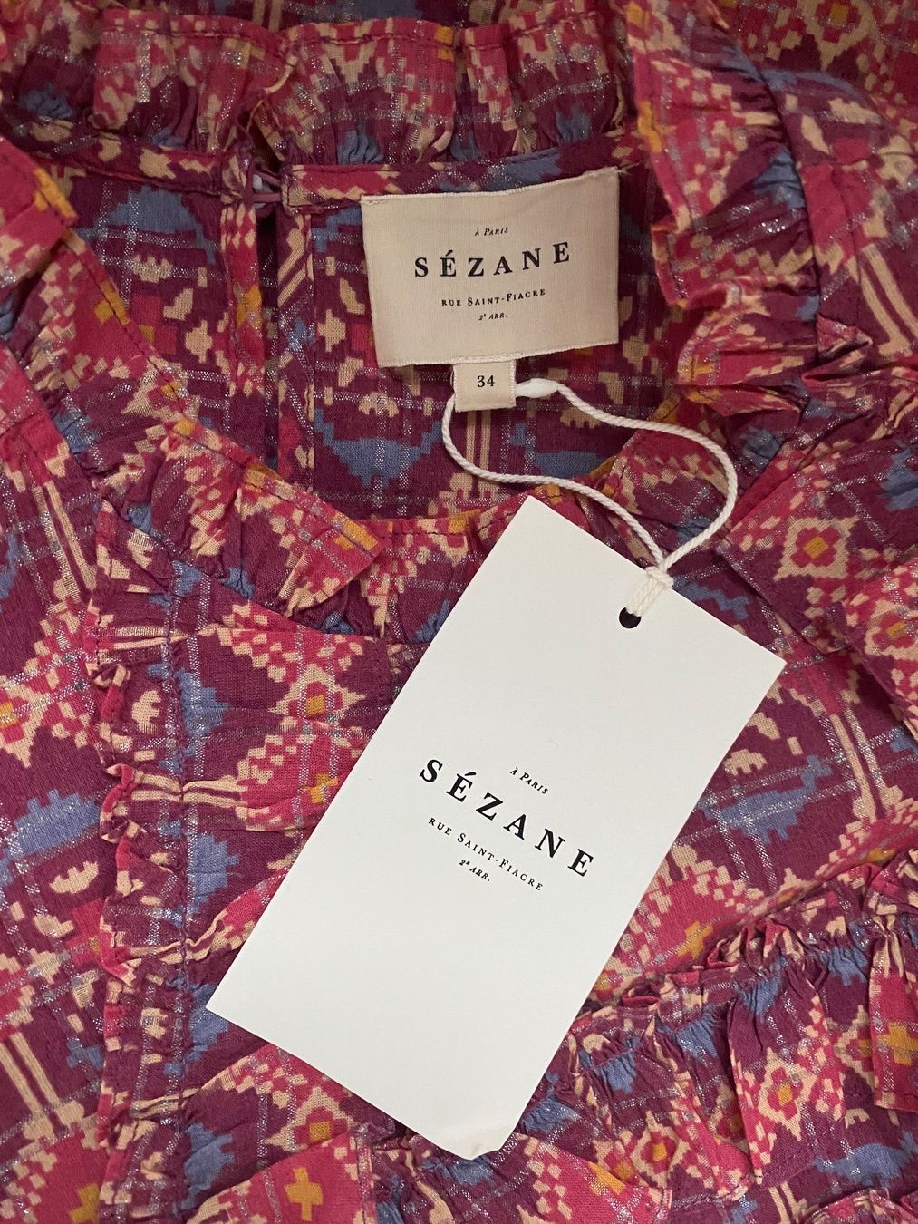 Sezane Chemisiers: SÉZANE WoW Bluse  - neu - – Neuf (Voir description) à Jona par vanessasupermarket20 8