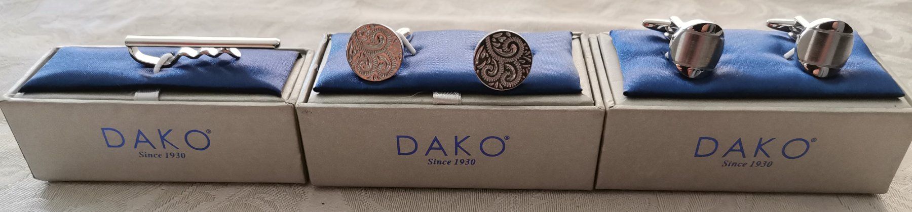 Boutons de manchette: DAKO Manschettenknöpfe und Krawattenhalter Set 3-teilig – D'occasion à illnau par pelargonia