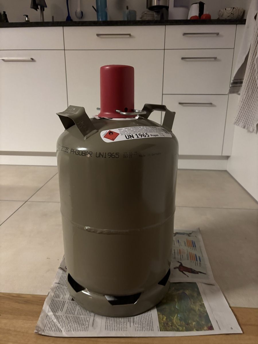Gas-Geräte & -Technik: Gasflasche Propan 11 kg – Neu und originalverpackt aus Auw von Megahit2008 1