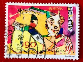  Nr.1052 Clown mut Requisiten  GESTEMPELT  2002   Siehe Orig