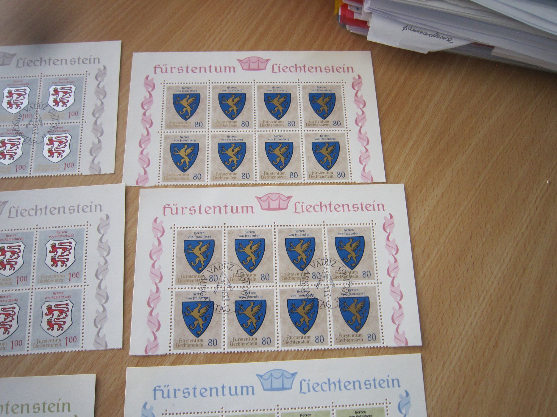 Tous les timbres: 1965 schöne Blockausschnitte Lichtenstein – D'occasion à Giubiasco par sal_9j6w 2