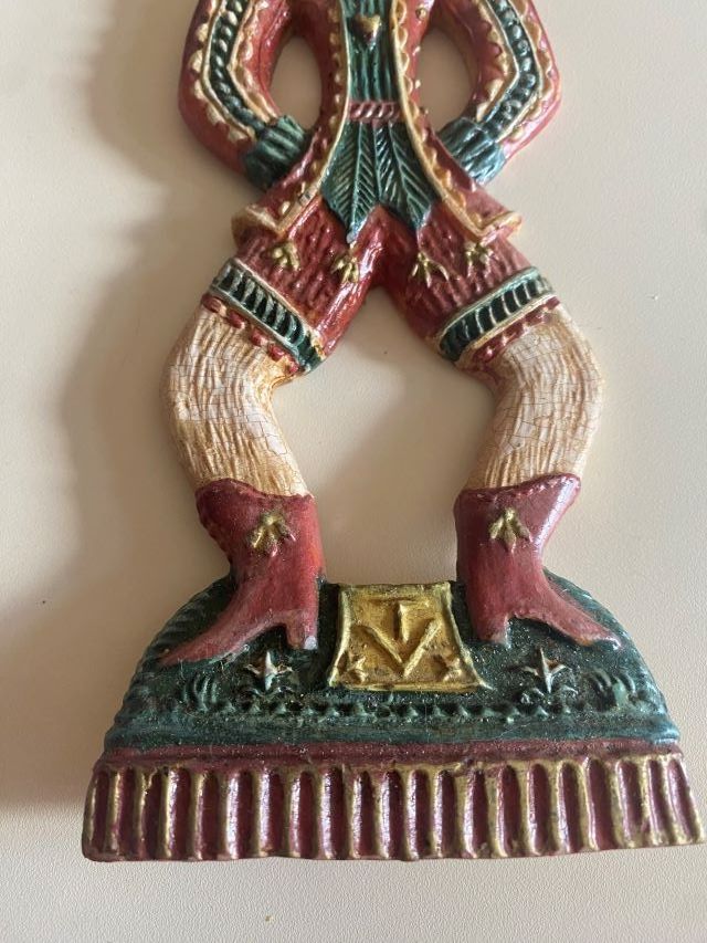 Statuette: Moriskentänzer, kunstvoll geschnitztes Wachsbild. – Usato da Diessenhofen venduto da Albin00 2