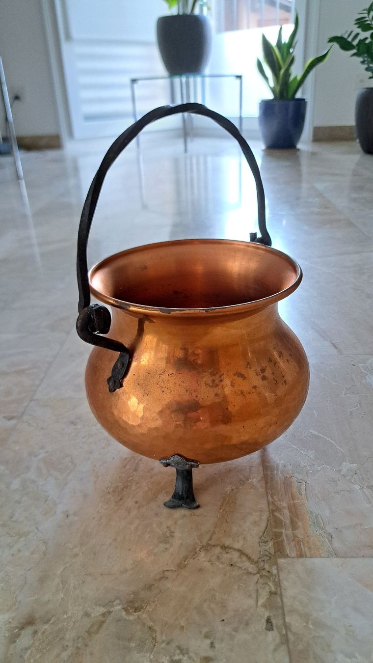 Töpfe: Kupferkessel mit Henkel ca.200mm d – Gebraucht aus Buochs von Shoppingfriend 3