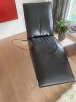 Koinor Schwarze Leder Relaxliege gebraucht