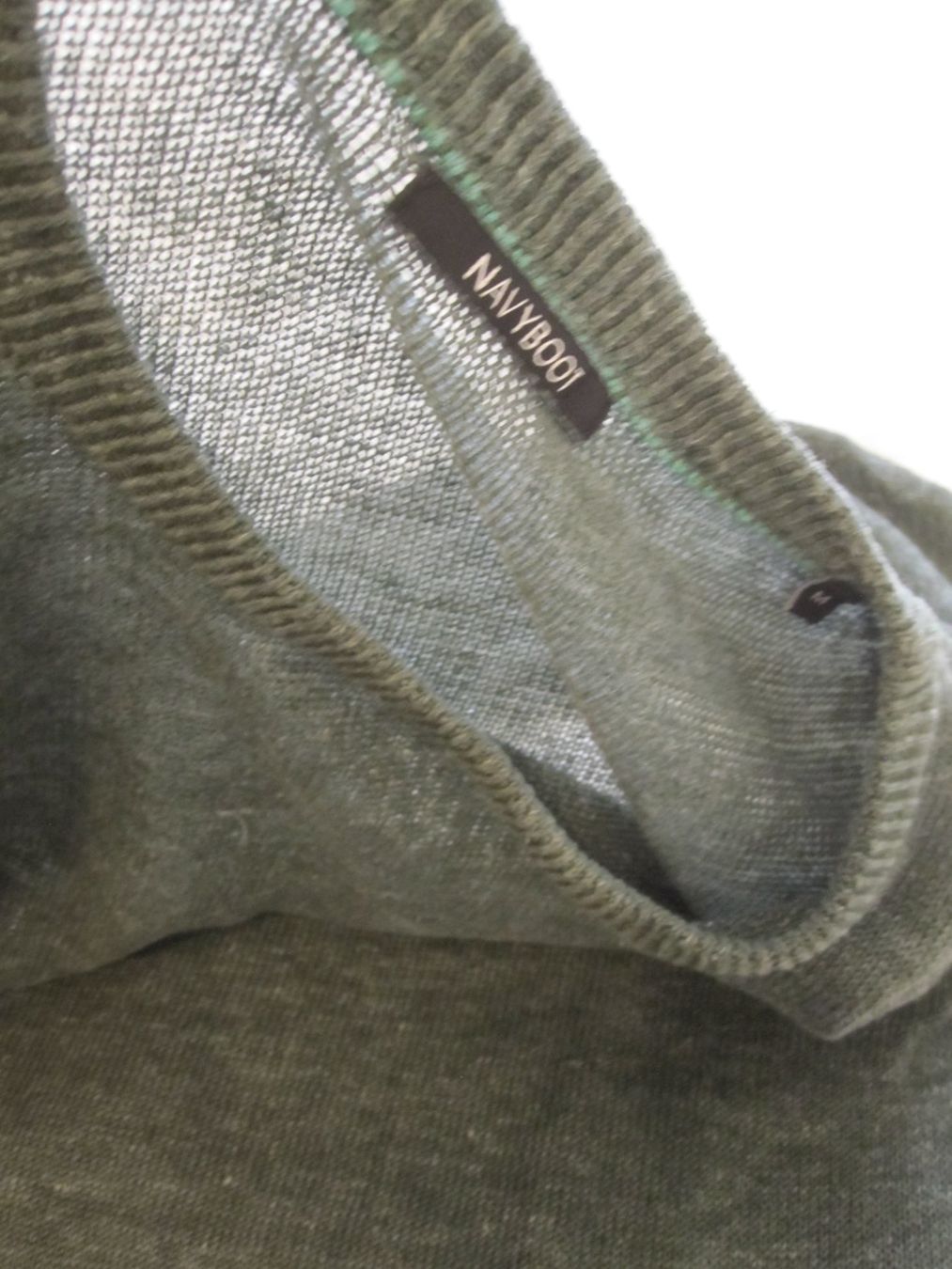 Navyboot Maglioni & Felpe: Pull col rond NAVYBOOT 100% Lin vert – Usato da Nyon venduto da WHTF 5