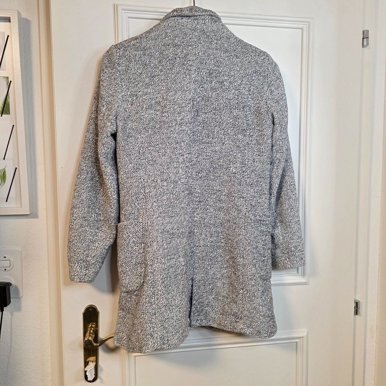 Only Giacche: ONLY Blazer Grau Weiß Gr. S Übergangsjacke – Usato da Wald ZH venduto da CapLux 2