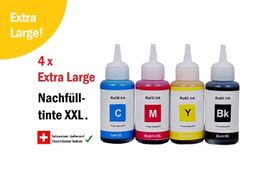 Epson 664 XL, T-664, T6641 – kompatible Nachfülltinte  (1x4)