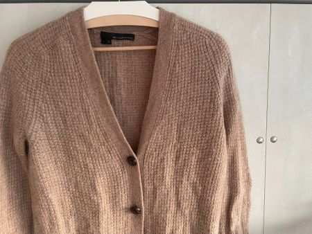 cardigan s laine cachemire texturé beige