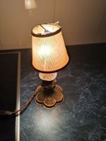 Antike Tischlampe, Vintage Lampe, Goldfarben, Top Deko!