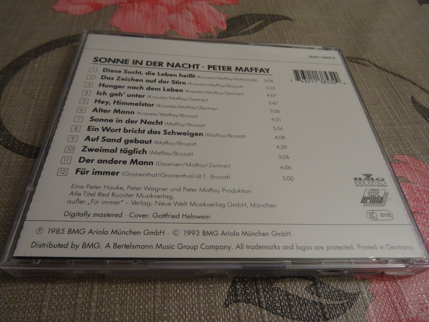 CD: Peter Maffay - Sonne in der Nacht CD, – Usato da Olten venduto da Disc-Ausverkauf 1