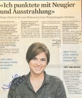 Nicole Ulrich Moderatorin Autogramm sign Magazinbild 17x20cm
