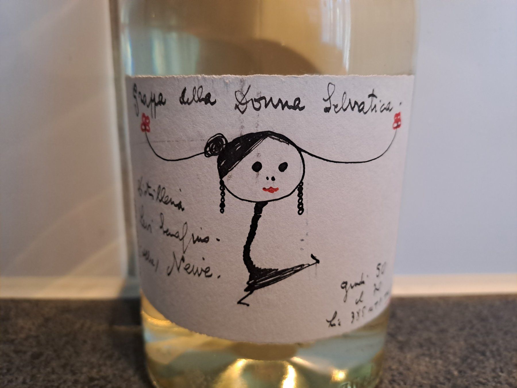 Romano Levi Bevande alcoliche: Orginal seltene Romano Levi Donna Selvatica 2000 Handbemalt – Nuovo e nell'imballaggio originale da Elsau venduto da Kellerraeumung 1