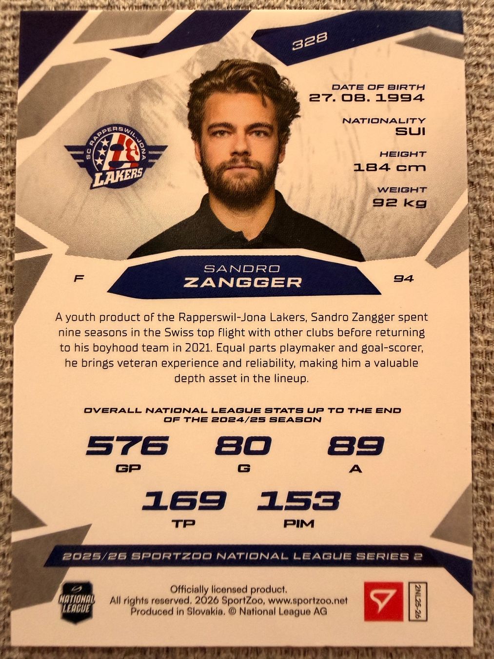 Sportzoo Sammelbilder & Trading cards: Sandro Zangger - Rappi - red parallel - 03/20 – Neu (gemäss Beschreibung) aus Cheyres von KeK04 1