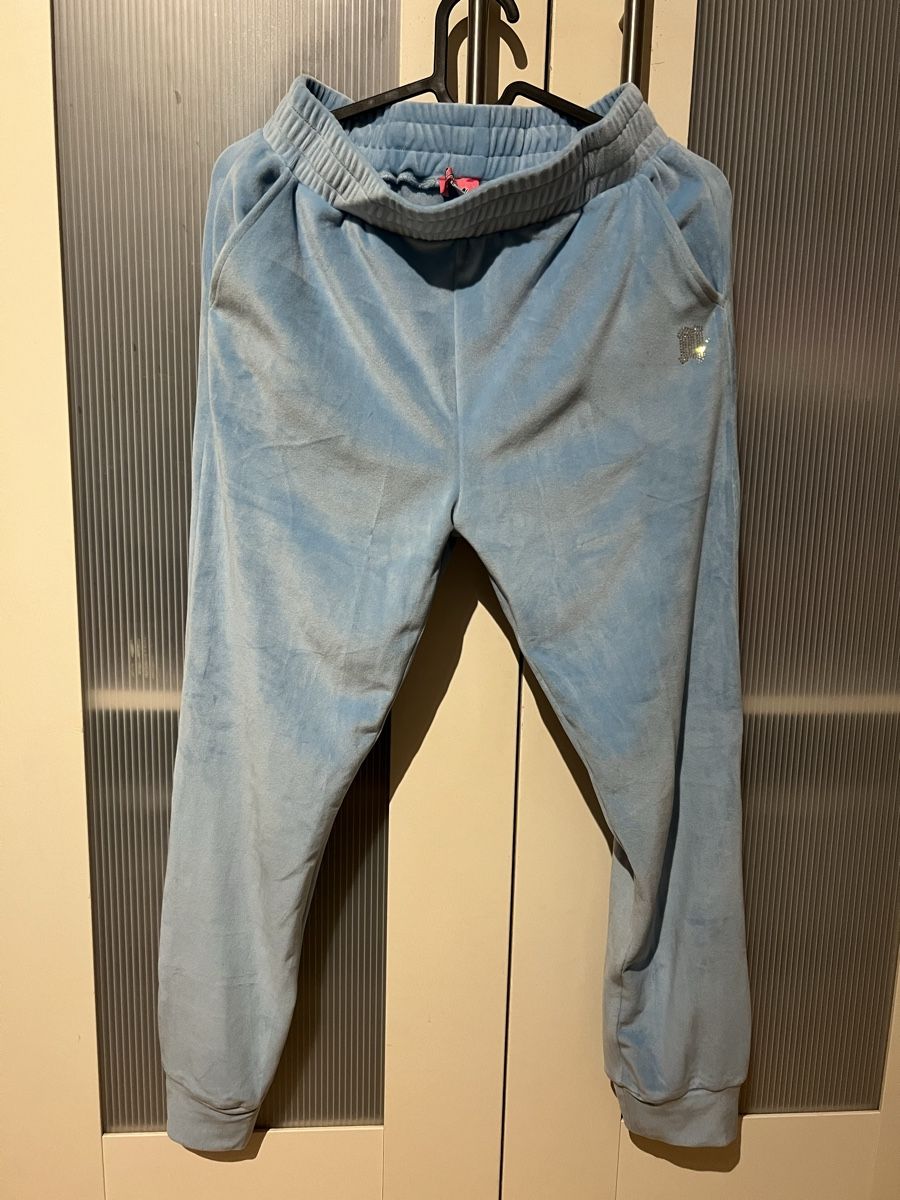 Pantaloni: Missue Velour Jogginghose Hellblau Gr. S/36 – Nuovo (secondo la descrizione) da Eiken venduto da Lera.24