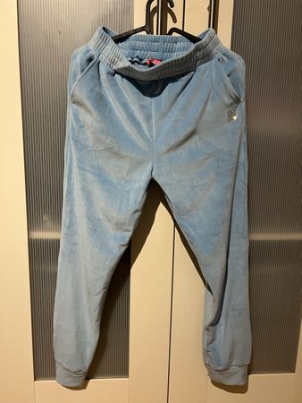 Missue Velour Jogginghose Hellblau Gr. S/36