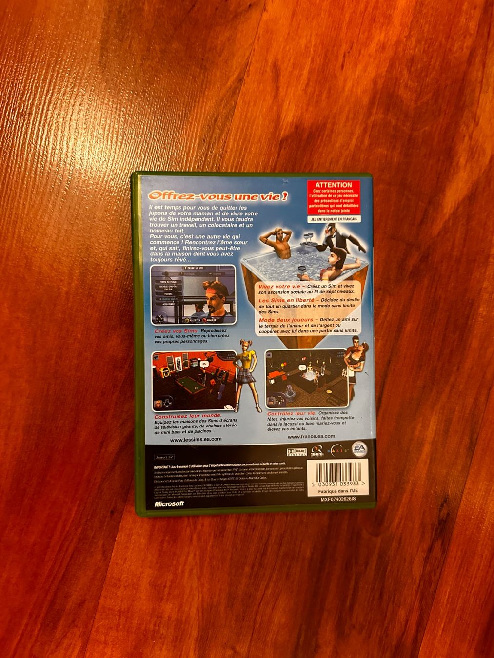 Microsoft Spiele: Jeu Xbox:  Les SIMS (FR) - Complet – Gebraucht aus Bellevue von LarsUlrich01 1