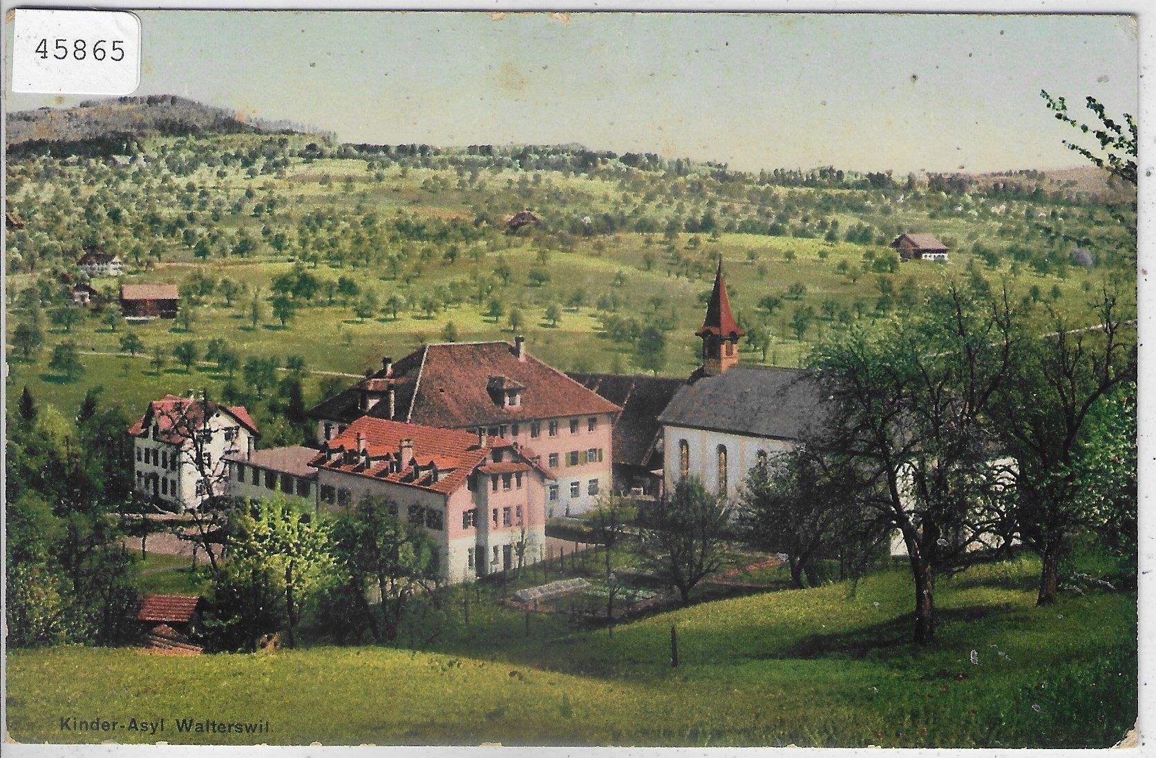 Cartoline postali: Kinder-Asyl - Walterswil - Litho – Usato da Ettingen venduto da Kartenplanet