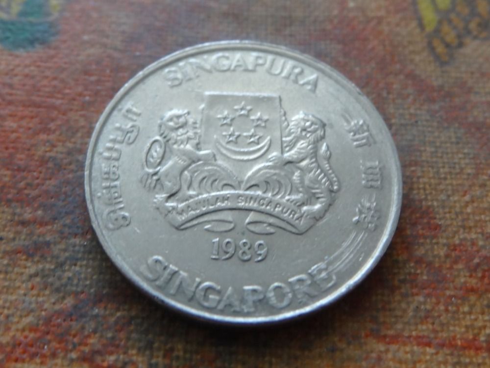 Alle Münzen: SINGAPOUR  20  Cents  1989 – Gebraucht aus Romanel-sur-Lausanne von Swift13 1