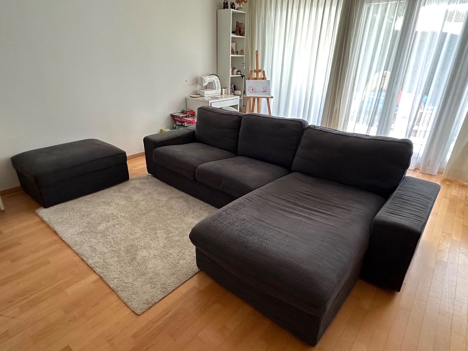 Ikea Divani: 3er Sofa (Kivik / IKEA) inkl. Hocker – Usato da Stäfa venduto da Rapha2713
