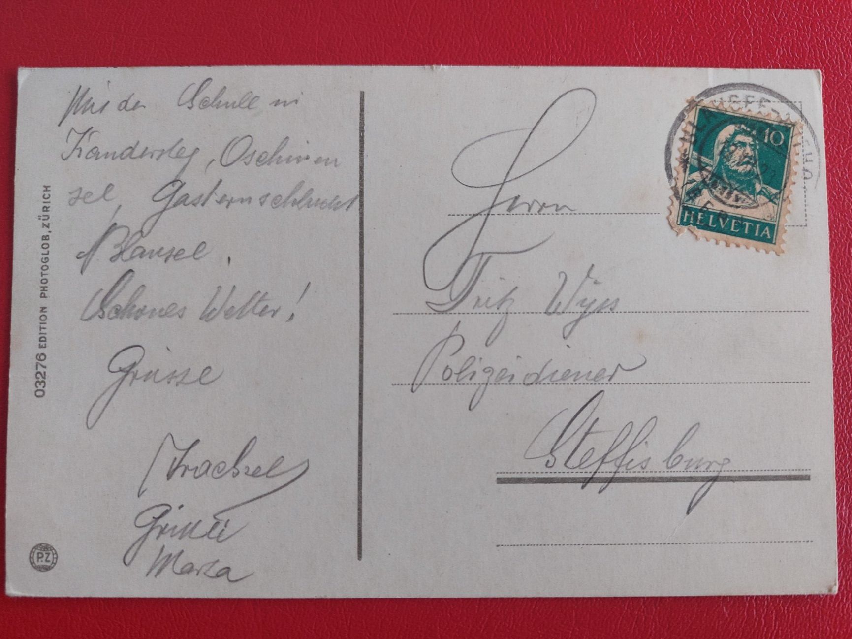 Cartoline postali: Lötschbergbahn ; Blausee 1923 – Usato da St-Légier-Chiésaz venduto da Theo006 1