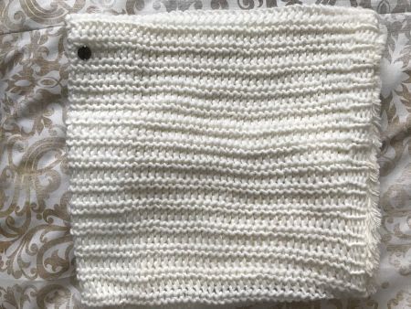 Winter Schal weiss Tube