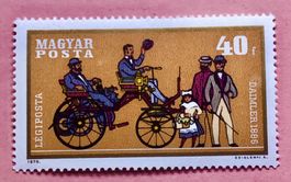 Briefmarken aus Ungarn Alte Autos UNGESTEMPELT 