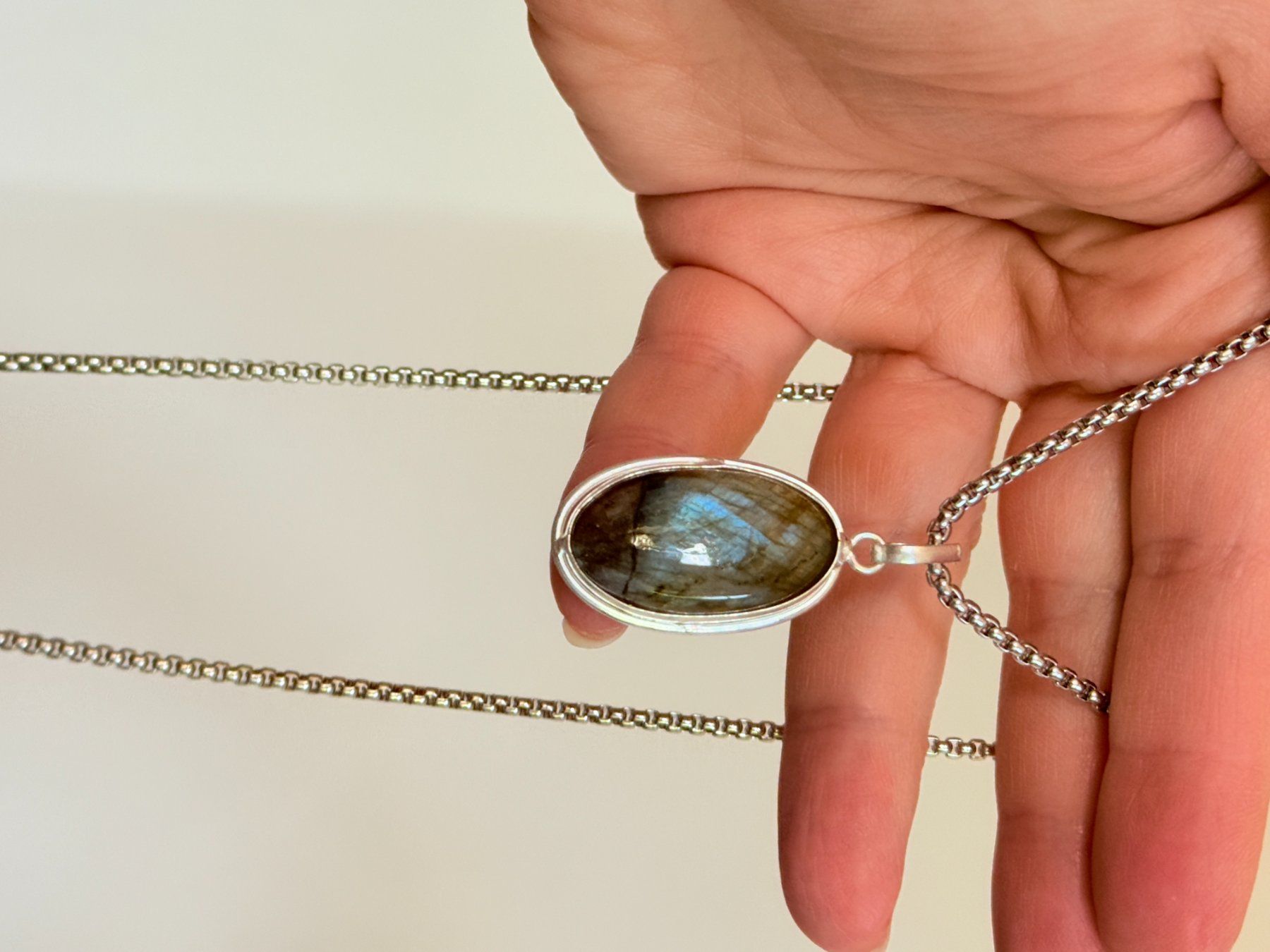 Ketten: Collier labradorite, élégant et tendance ✨ – Neu und originalverpackt aus Genève von AWWA 4
