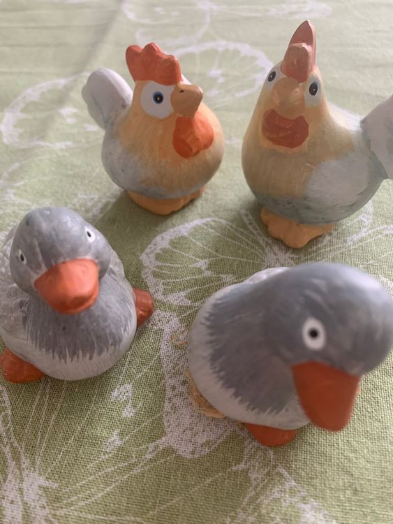 Goldene Keramik-Ente – Mini-Skulptur, Handgefertigt, Ca. 7,6 Cm, Deko Für Zuhause & Büro