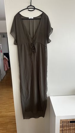 Strandkleid Maxikleid, Khaki, Grösse L