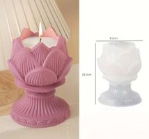 Giessform Silikonform Teelicht Lotus hoch