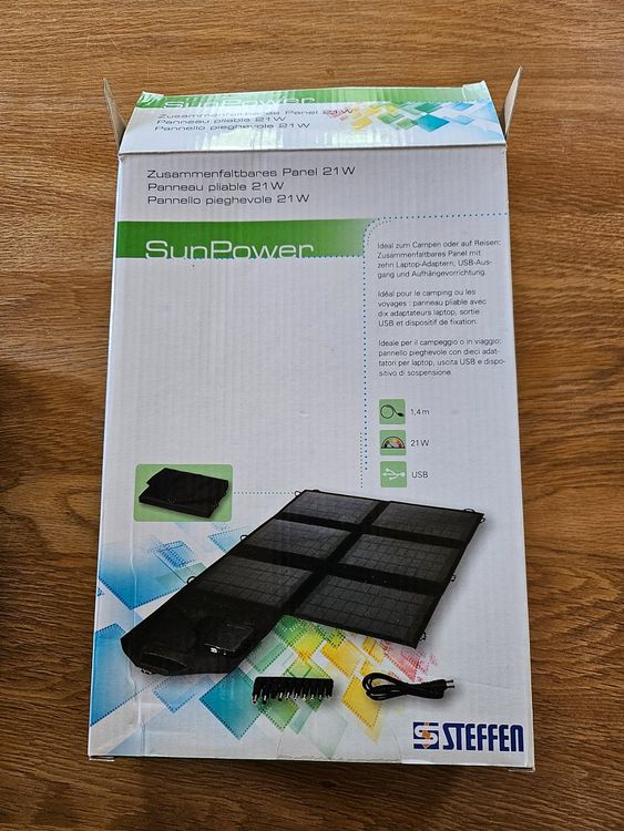 Dispositivi a energia solare: Solarpanel 21W faltbar – Usato da Busswil b.Melchnau venduto da horscht01 2