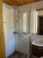 Duschwand Glas 86 x 180 cm mit Griff für Dusche